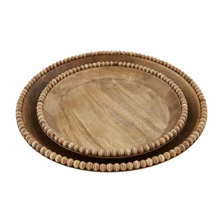 Beaded Wood Bowl - Small - FINAL SALE - NO RETURNS
