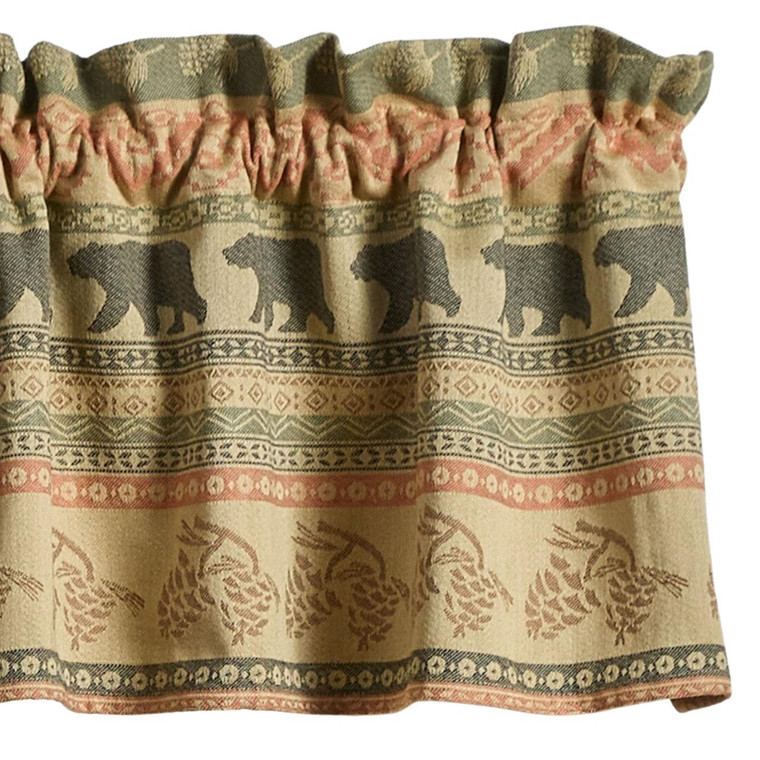 Bear Ridge Jacquard Valance - 72x14