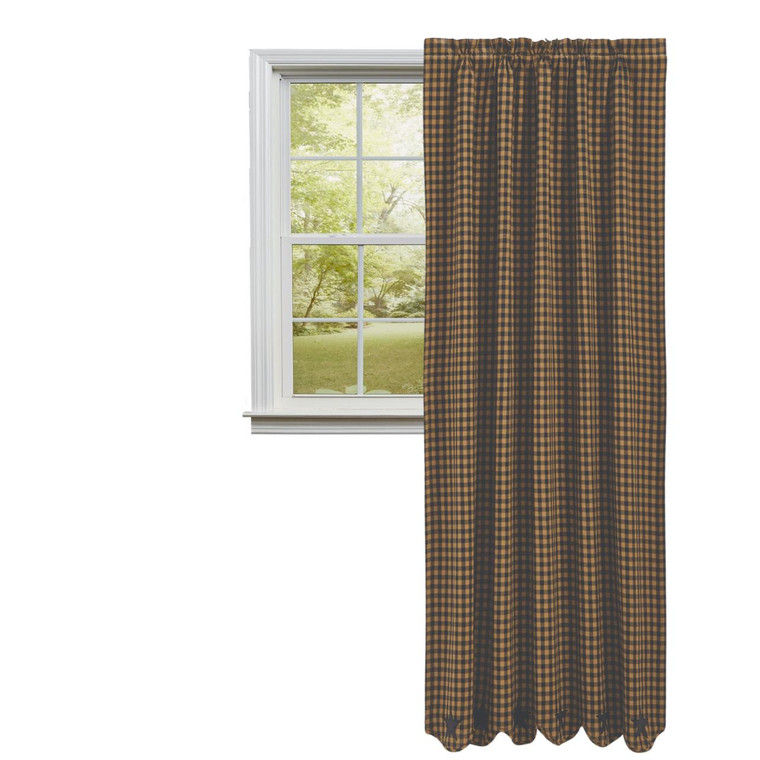 Black Star Panel - Blackout Scalloped 50x84