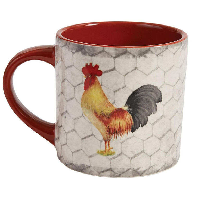 Break Of Day Rooster Mugs - Set of 4