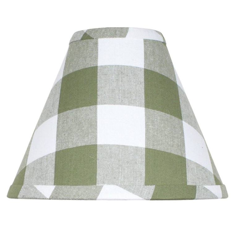 Buffalo Check Sage Lamp Shade - 12"
