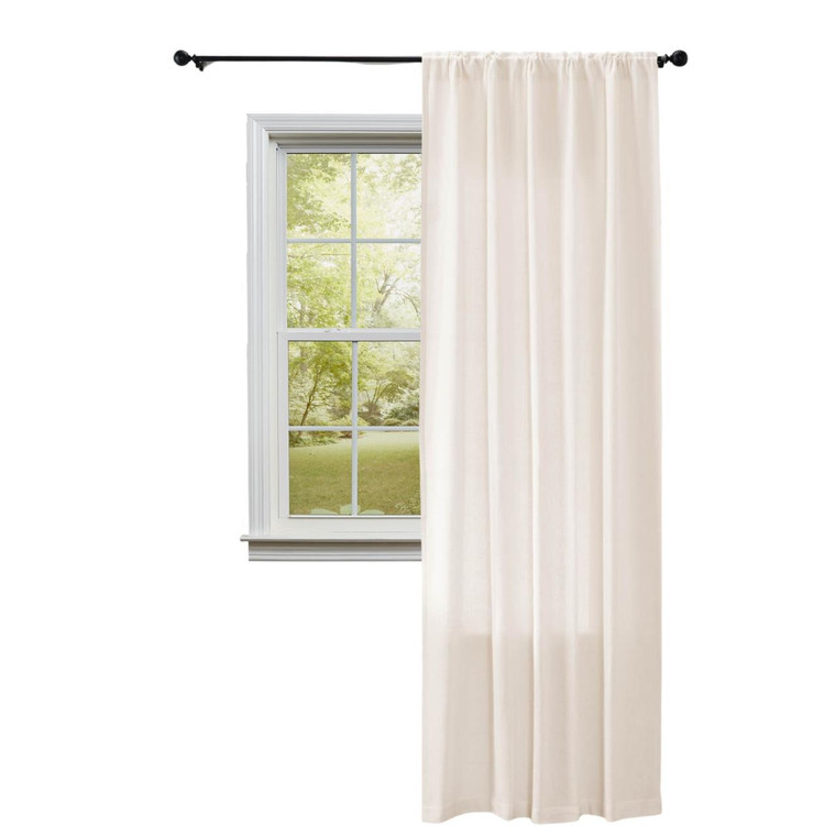 Burlap Antique White Single Panel - 50x96