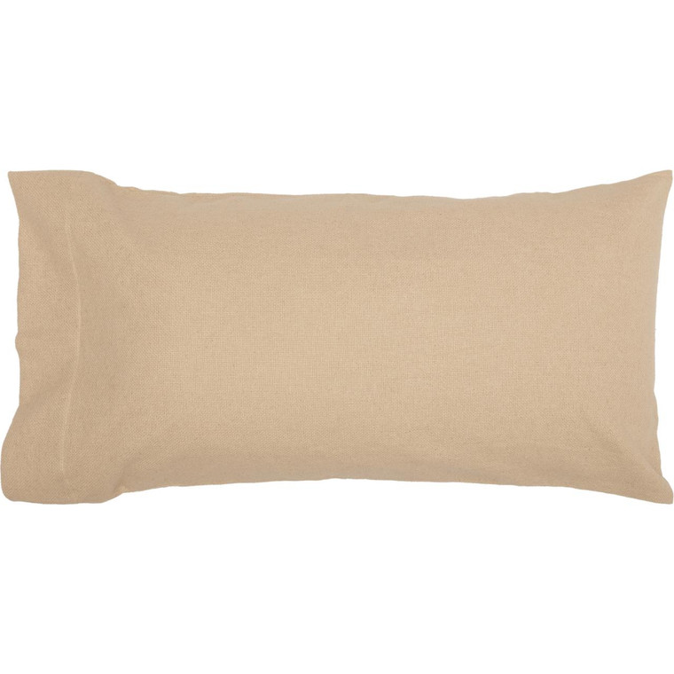 Burlap Vintage Pillowcases - King Set of 2