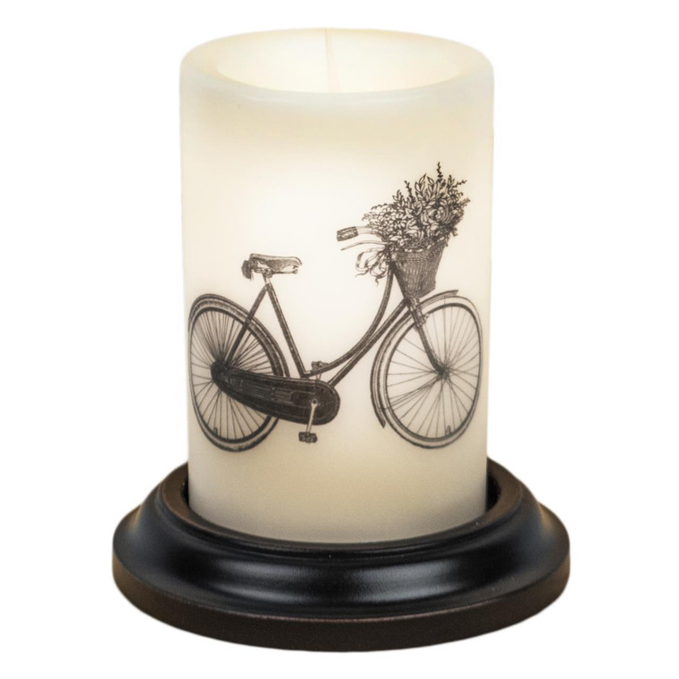 Candle Sleeve - Bike with Basket