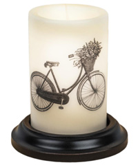Candle Sleeve - Bike with Basket