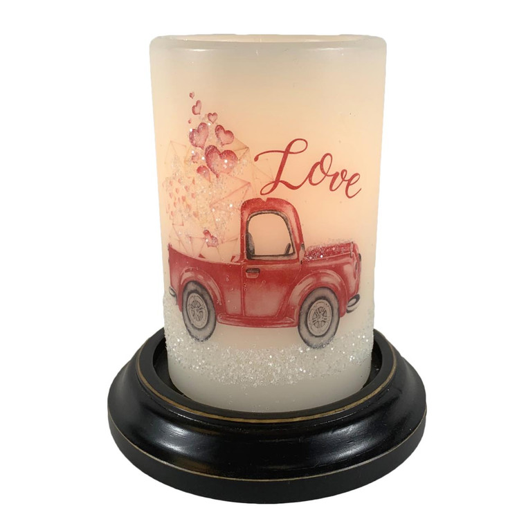 Candle Sleeve - Love Truck