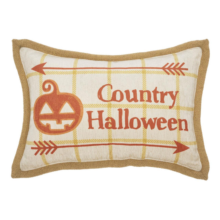 Country Halloween Pillow - 9.5x14