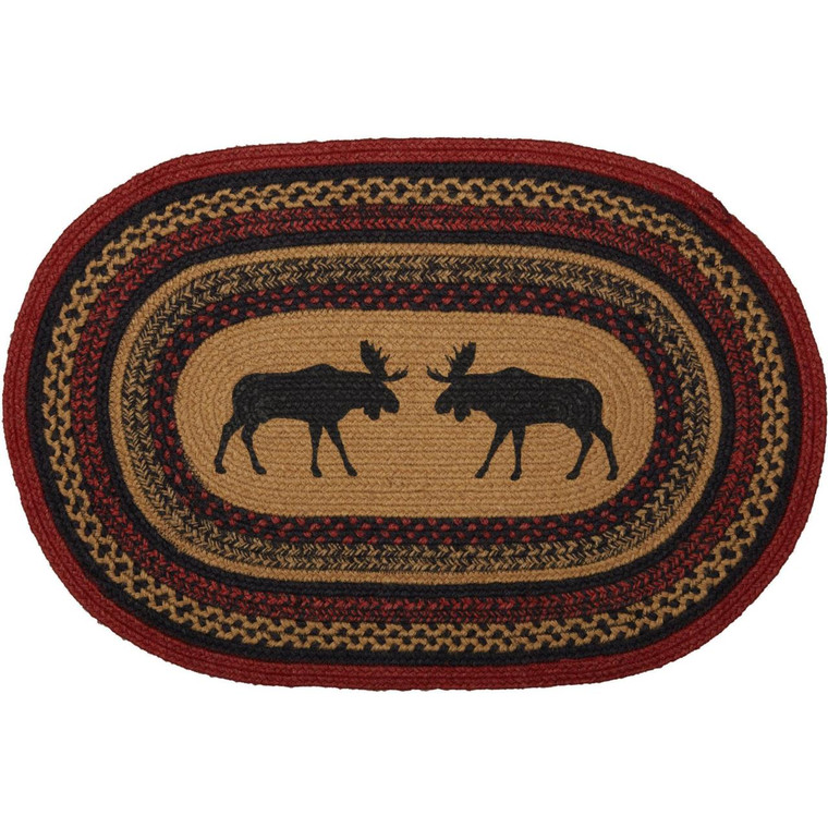 Cumberland by VHC Jute Rug - Oval Moose 20x30