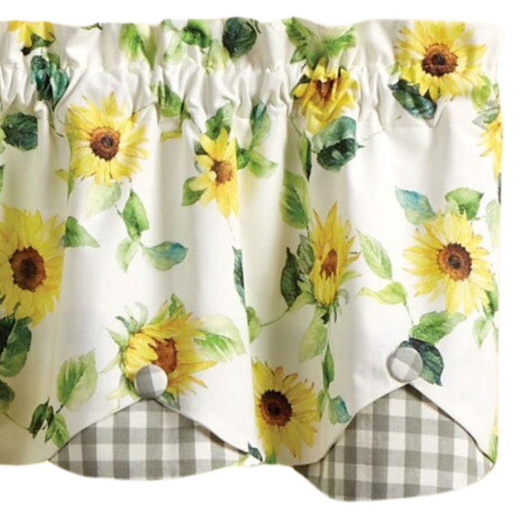 Follow The Sun Lined Layered Valance - 58x15