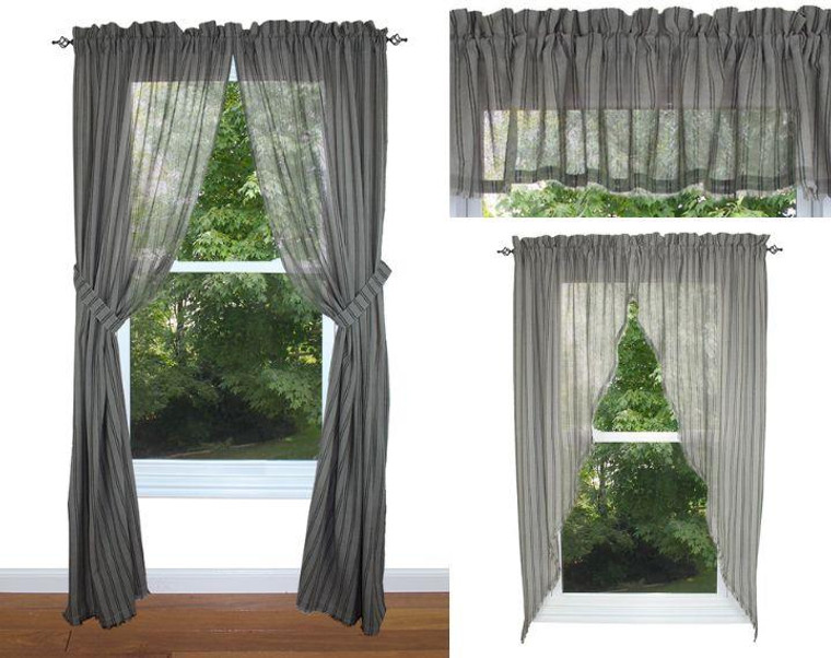 Gristmill Gray Curtain Collection
