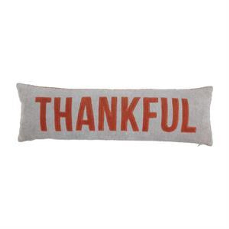 Haunt/Thankful Reversible Pillow - 11x35 - FINAL SALE - NO RETURNS