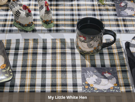 My Little White Hen Table Linens