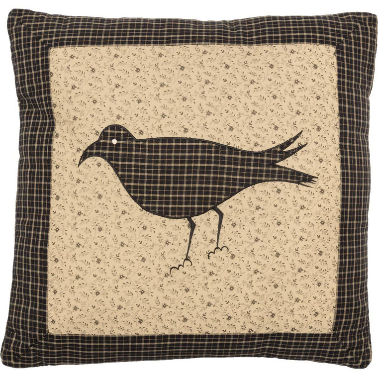Kettle Grove Pillow - 16x16 Fabric Crow