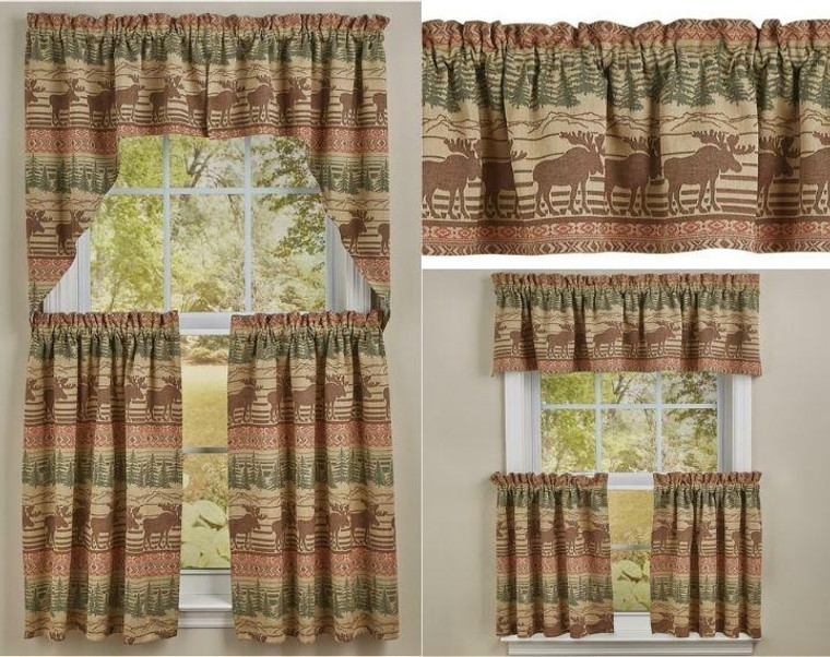 Moose Jacquard Curtain Collection