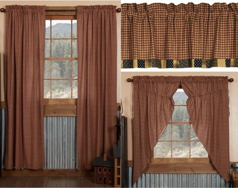 Patriotic Patch Curtain Collection