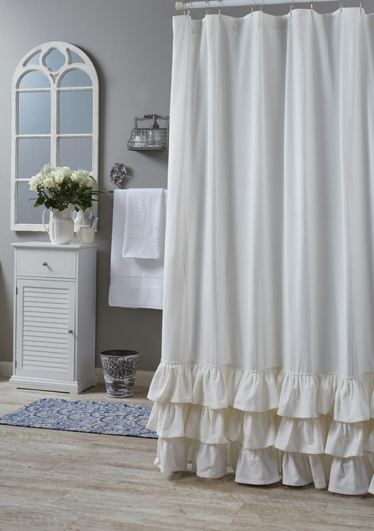 Ruffled Shower Curtain