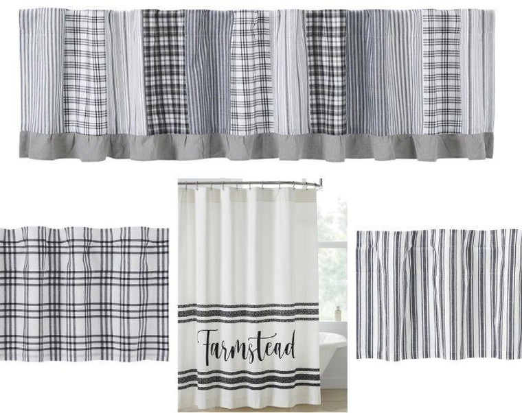 Sawyer Mill Black Curtain Collection