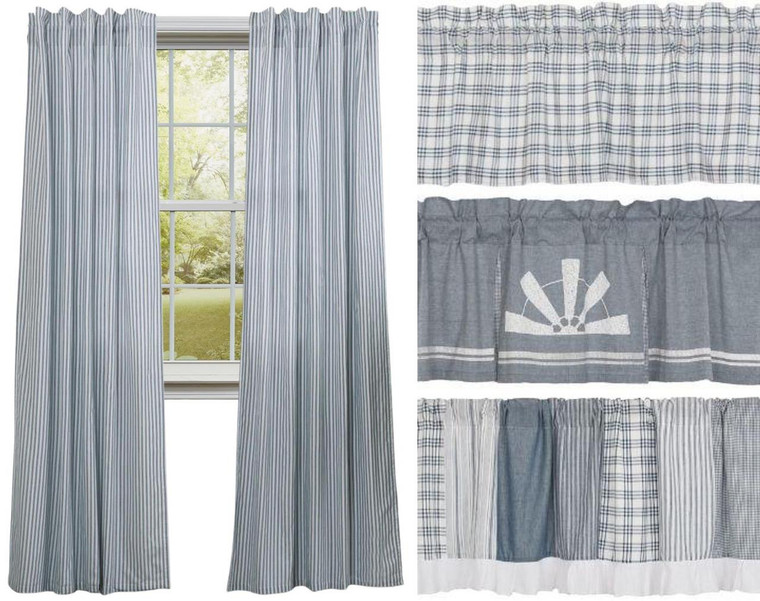 Sawyer Mill Blue Curtain Collection