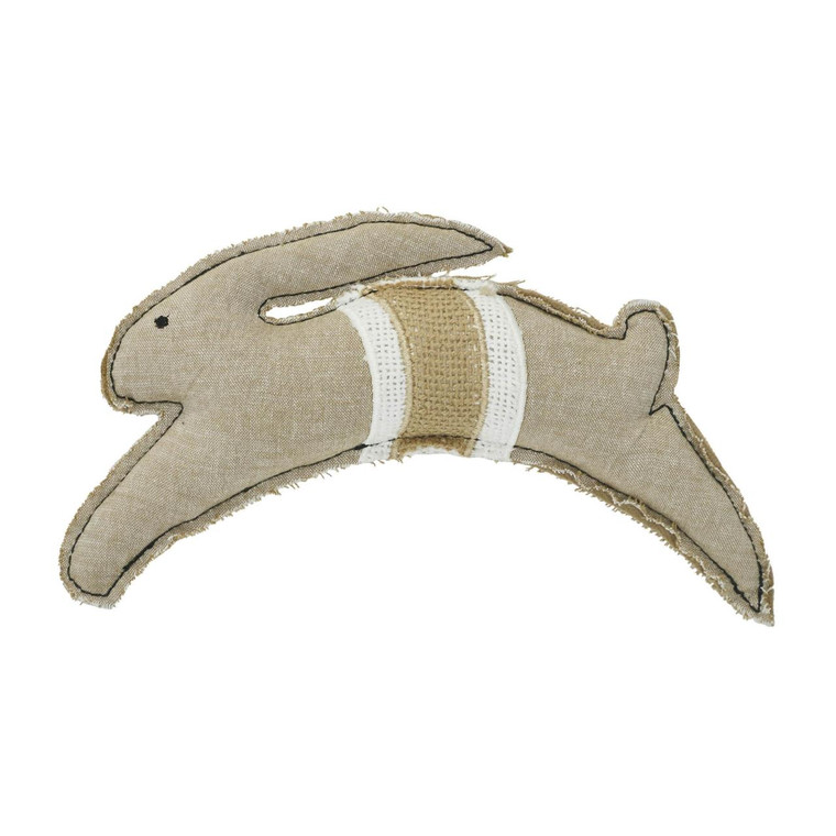 Spring In Bloom Leaping Bunny Pillow - 10x6.6