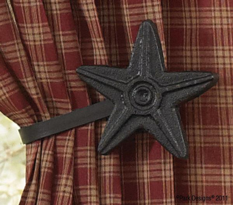 Star Curtain Tie Backs 4"