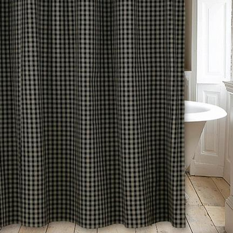 Sturbridge Black Shower Curtain