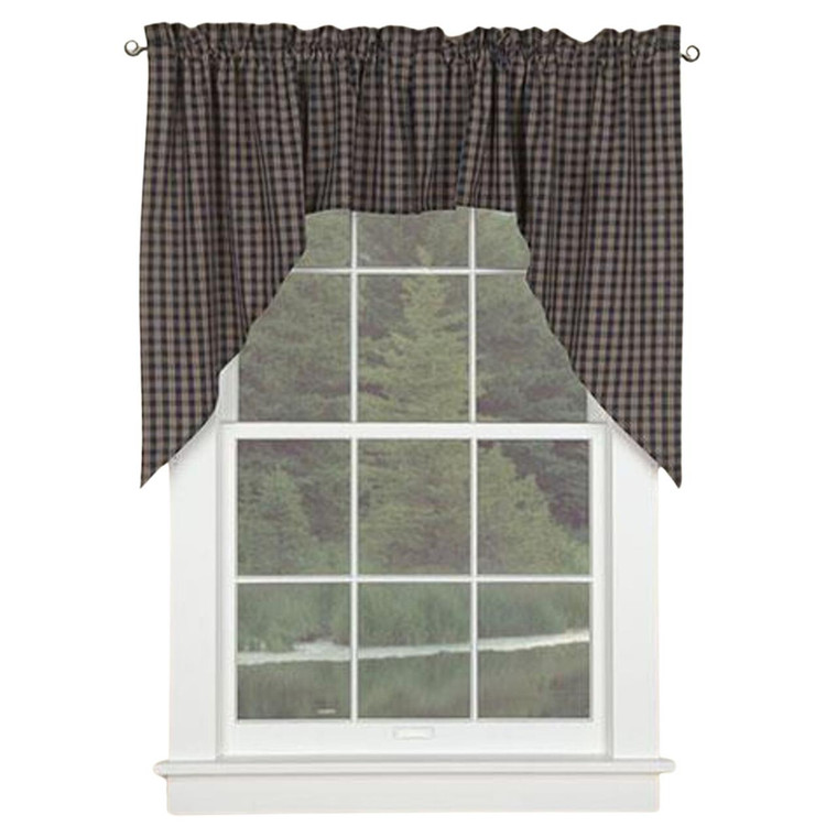 Sturbridge Navy Swags - 72x36