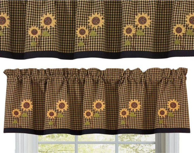 Sunflower Check Curtain Collection