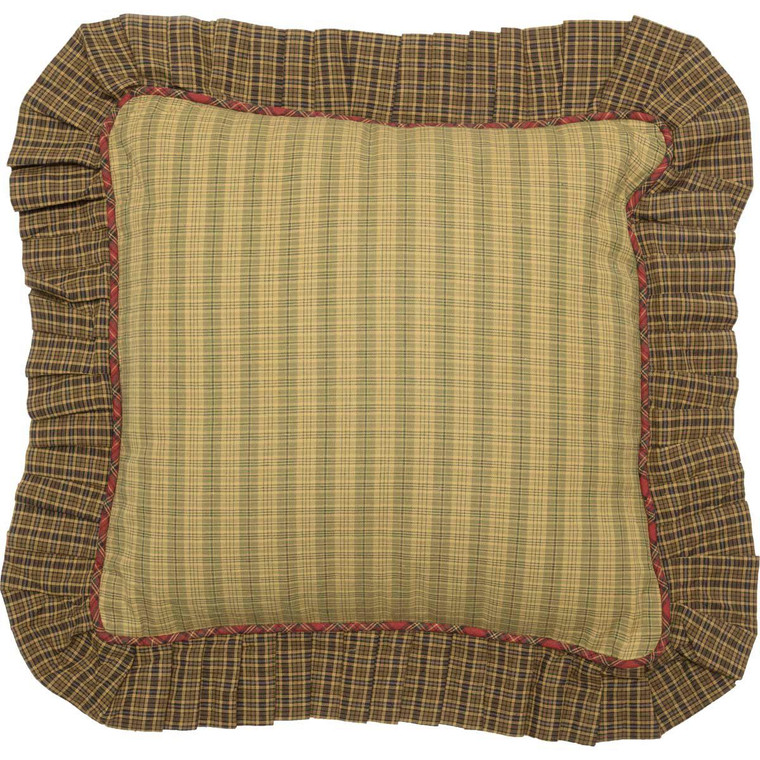 Tea Cabin Pillow - 16x16 Fabric Ruffled