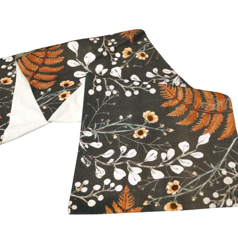 Timeless Flower And Fern Table Runner - 15x56