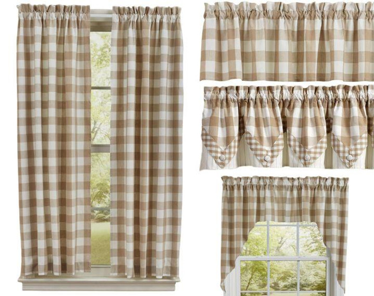 Wicklow Check Natural Curtain Collection