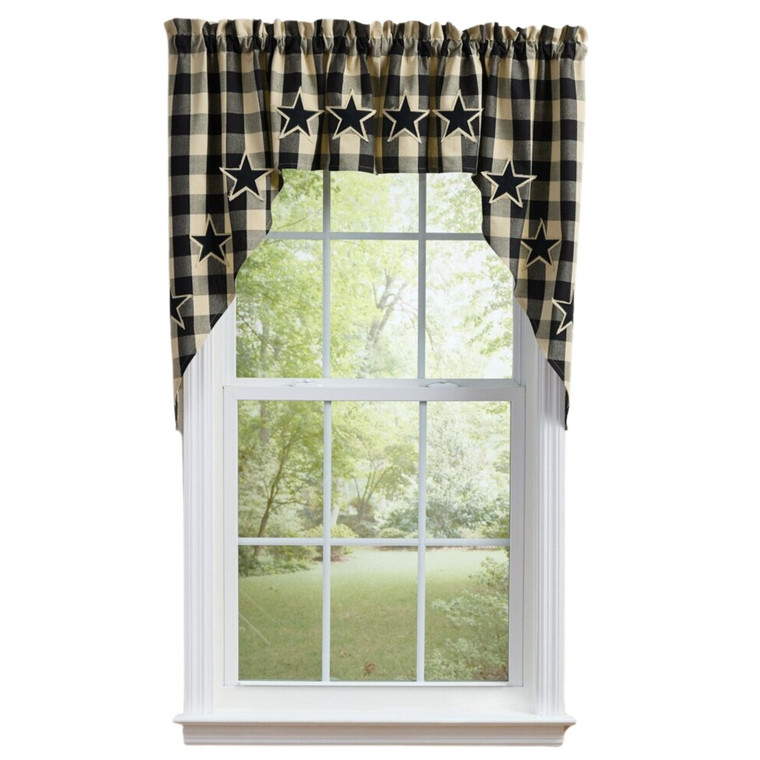 Wicklow Star Black Swags - 72x36